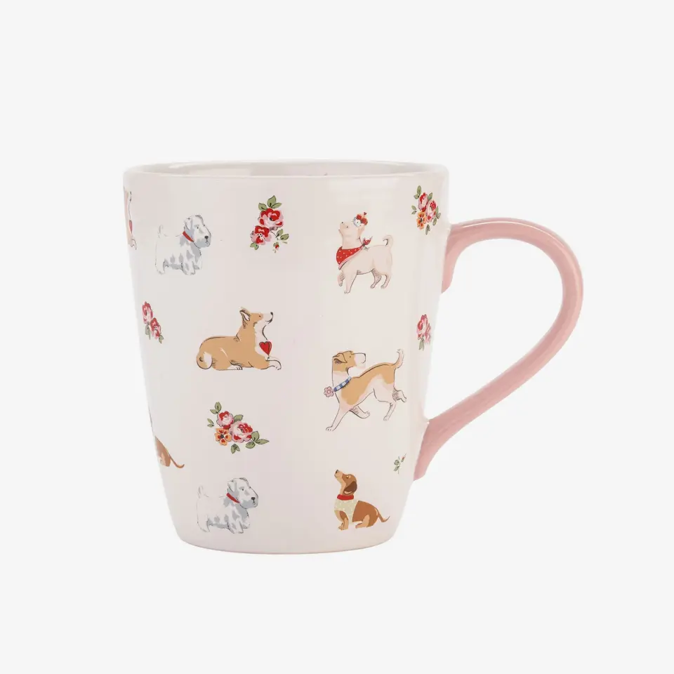 Cath Kidston Pembe Stoneware Dog Mum Collection Kupa 375 Ml