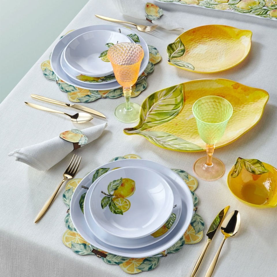 Beyaz Melamin Kahvaltı Tabağı 23 Cm Capri Collection by Chiara Alessi