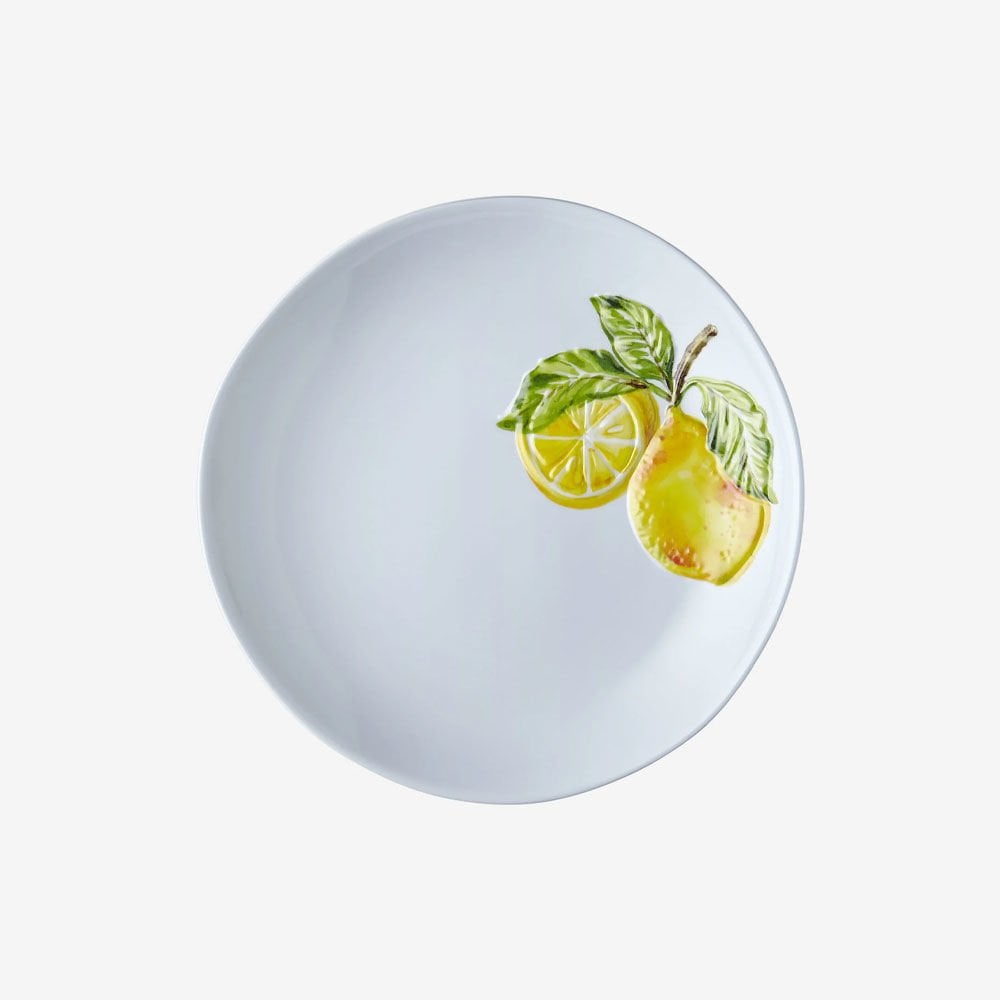 Beyaz Melamin Kahvaltı Tabağı 23 Cm Capri Collection by Chiara Alessi