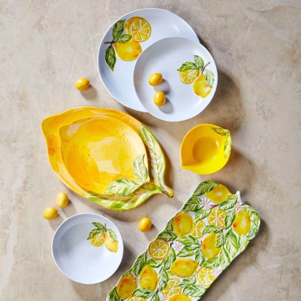 Beyaz Melamin Yemek Tabağı 28 Cm Capri Collection by Chiara Alessi