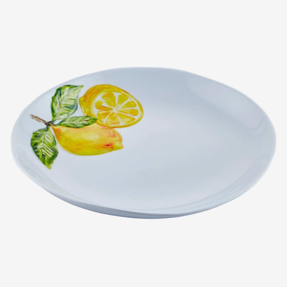 Beyaz Melamin Yemek Tabağı 28 Cm Capri Collection by Chiara Alessi