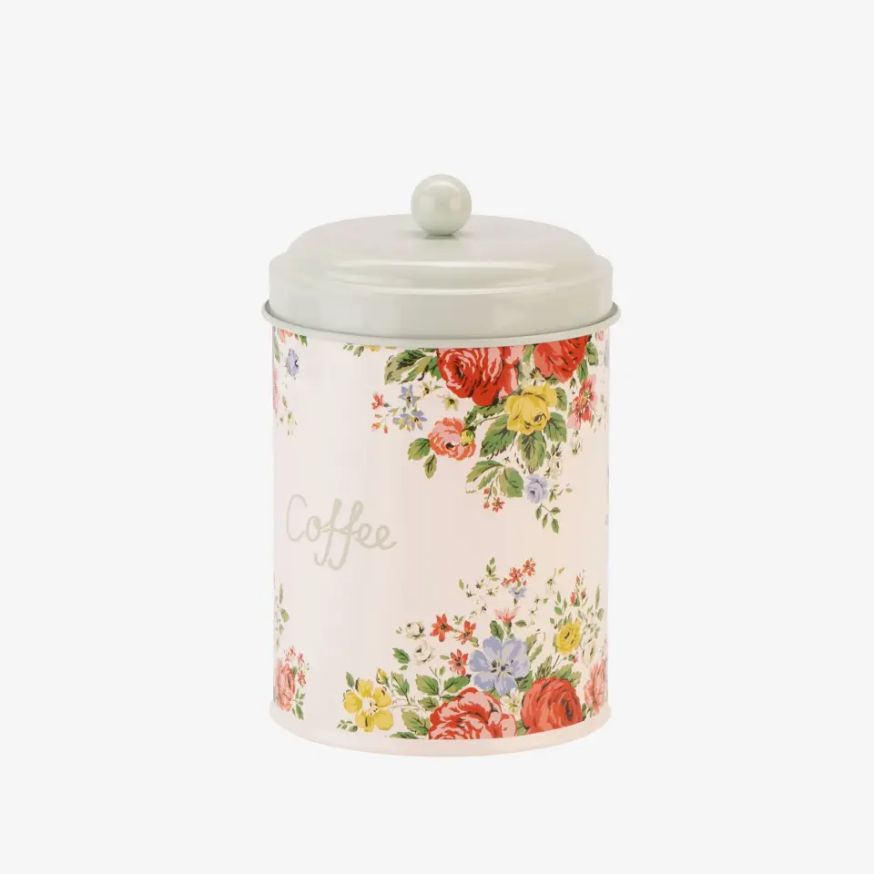 Cath Kidston Feels Like Krem Galvaniz Kahve Saklama Kabı