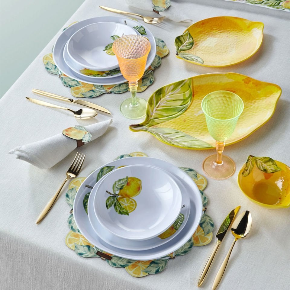 Beyaz Melamin Çukur Tabak 20 Cm Capri Collection by Chiara Alessi