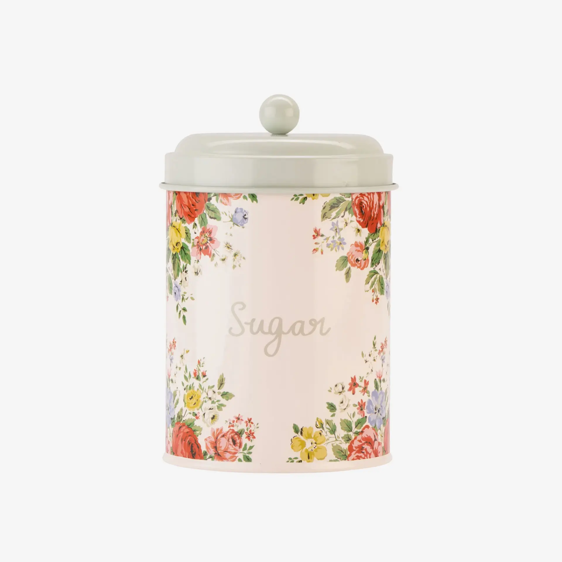 Cath Kidston Feels Like Krem Galvaniz Şeker Saklama Kabı 10,5X17,5 Cm