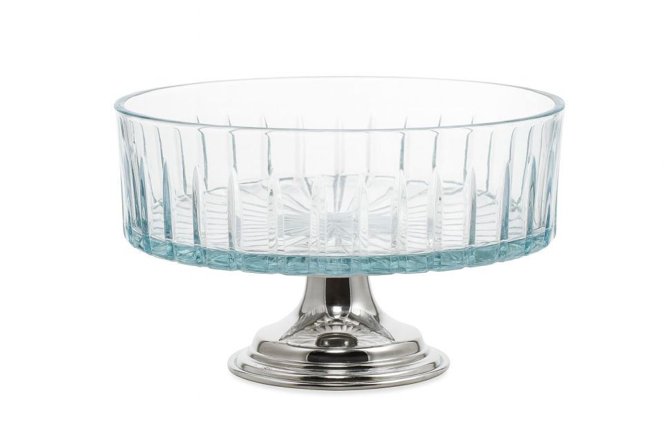 GUMUS AYAKLI SALATA KASESİ 25CM