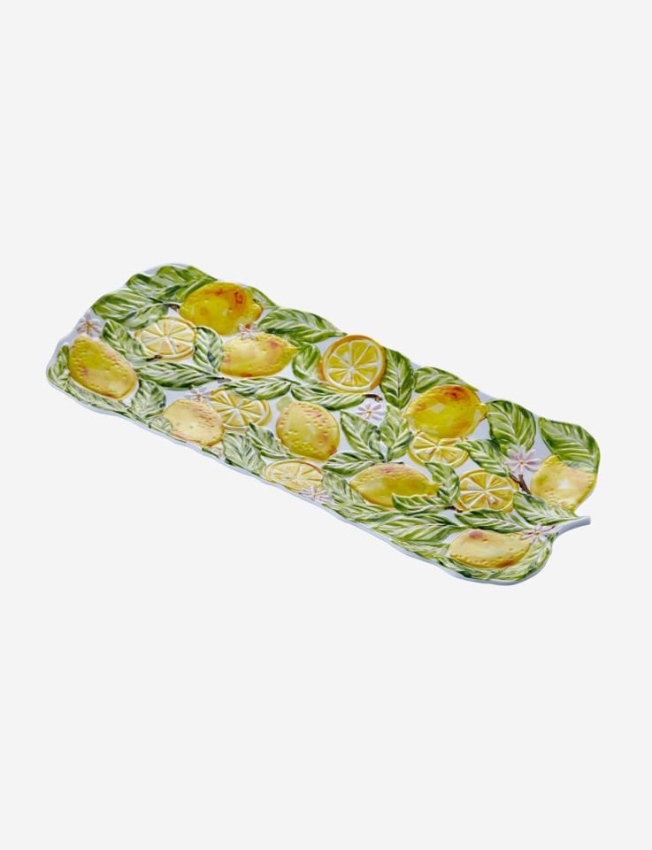 Sarı Melamin Servis Tabağı 48 Cm Capri Collection by Chiara Alessi