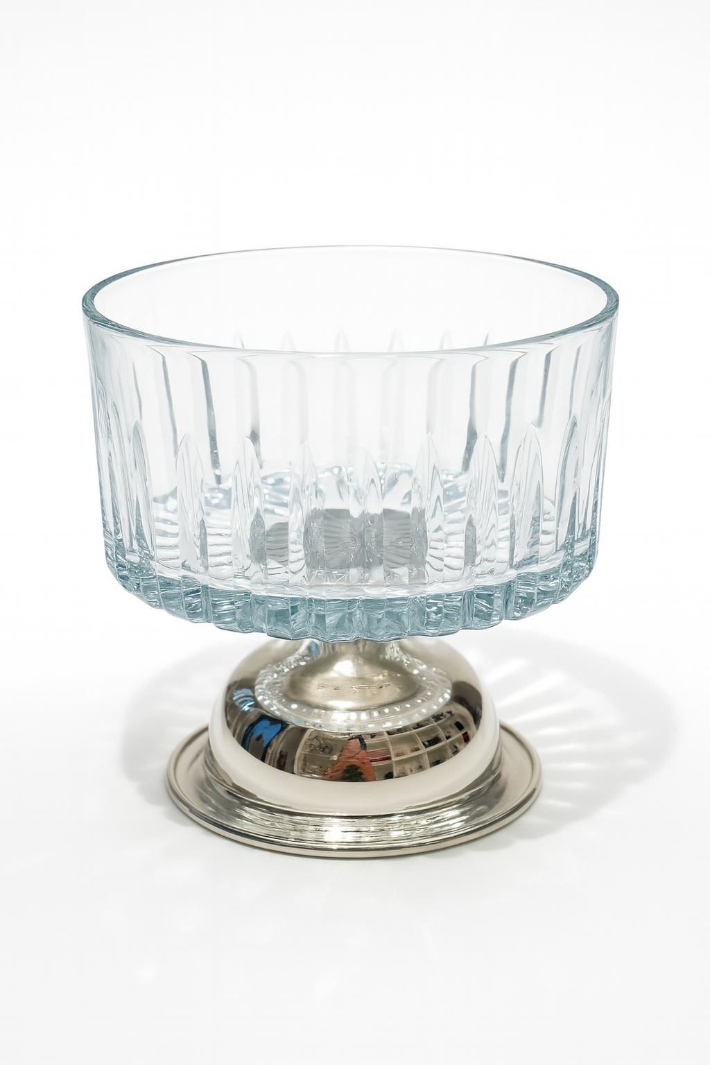 GUMUS AYAKLI SALATA KASESİ 13CM