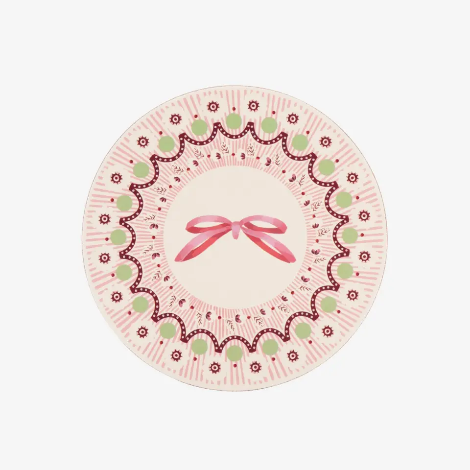 Cath Kidston Mavi Mantar Bardak Altlığı Seti 10 Cm