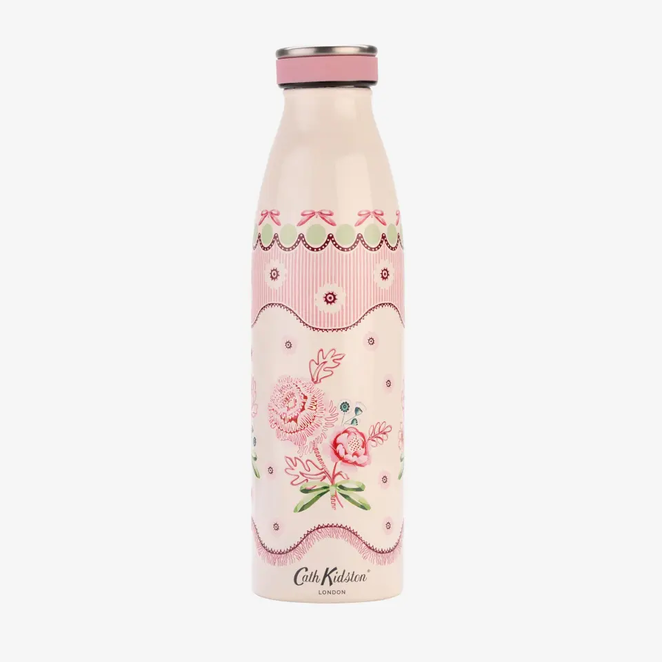Cath Kidston Pembe Paslanmaz Çelik Termos 460 Ml