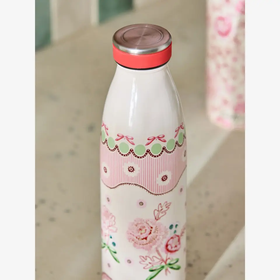 Cath Kidston Pembe Paslanmaz Çelik Termos 460 Ml