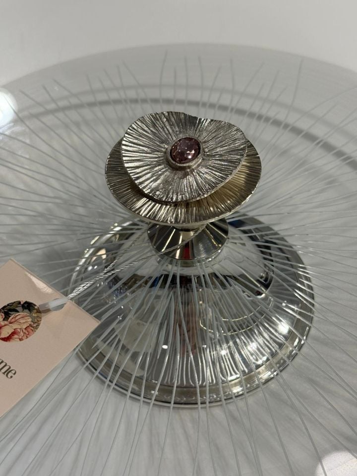 SELECT İSTANBUL GÜMÜŞ PETRA COLLECTİON CAM PEYNİR TABAĞI