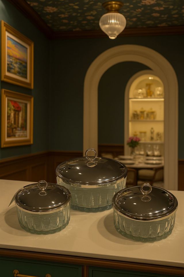 SELECT İSTANBUL HALKA CAM KAPAKLI KASE 13X7