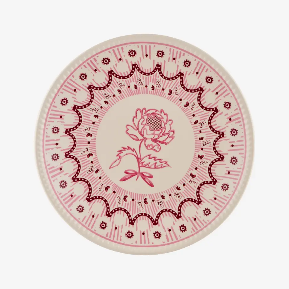Cath Kidston Pembe Stoneware Kahvaltı Tabağı 20 Cm