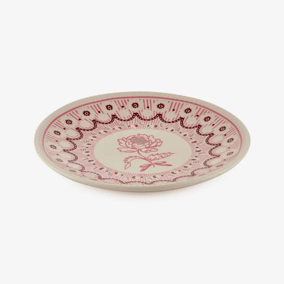 Cath Kidston Pembe Stoneware Kahvaltı Tabağı 20 Cm