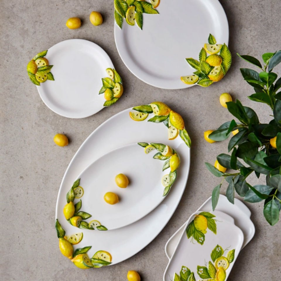 Edelweiss Italy Beyaz Seramik Servis Kasesi 13X13 Cm Limoni Collection