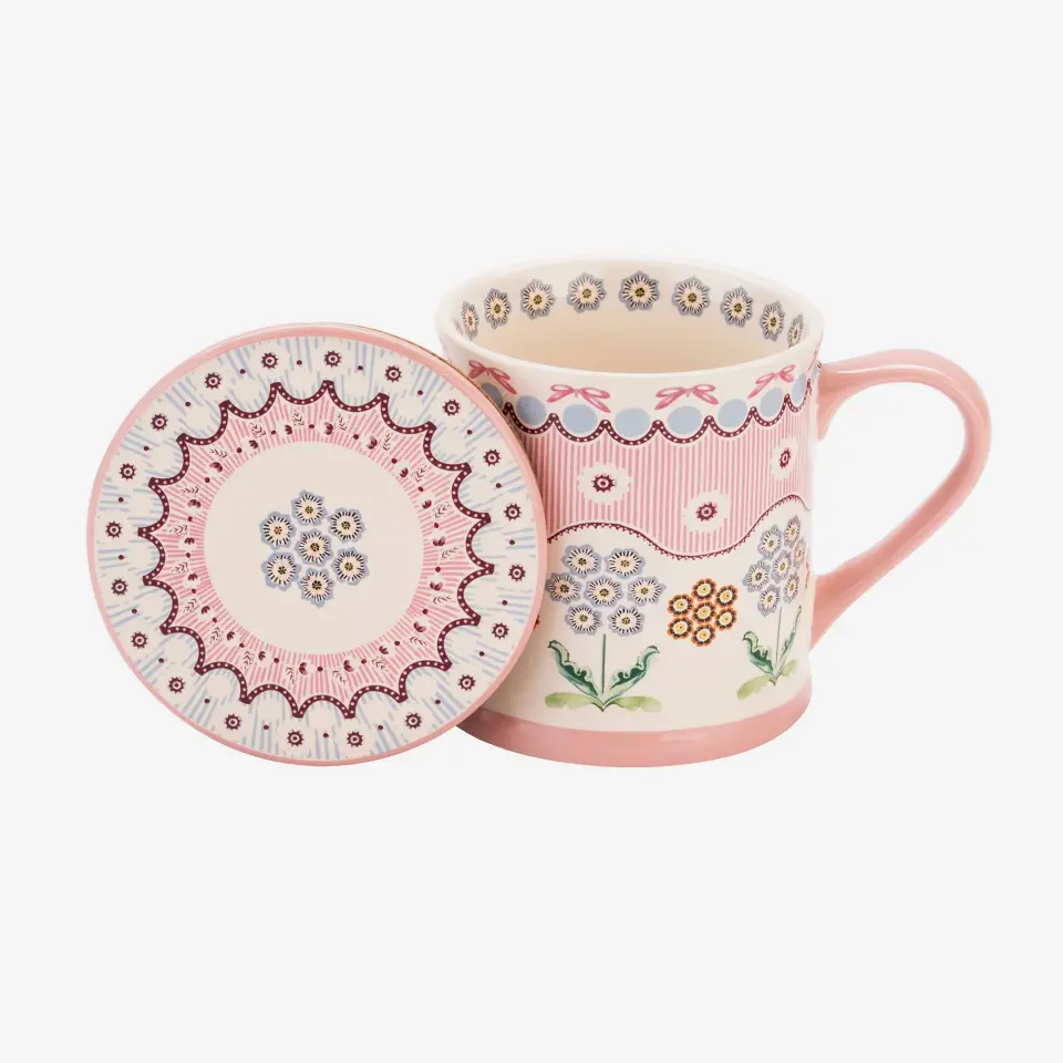 Cath Kidston Pembe Stoneware Kupa 250 Ml