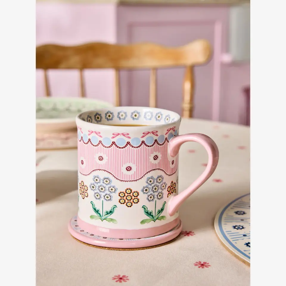 Cath Kidston Pembe Stoneware Kupa 250 Ml