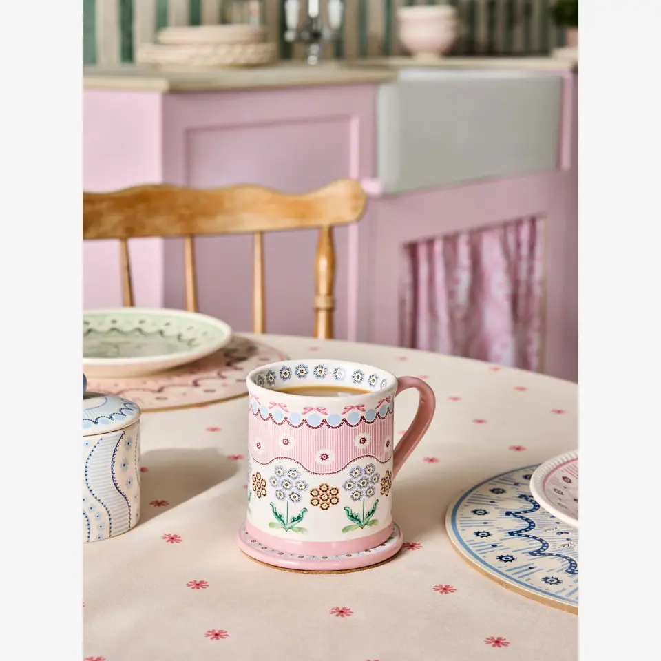 Cath Kidston Pembe Stoneware Kupa 250 Ml