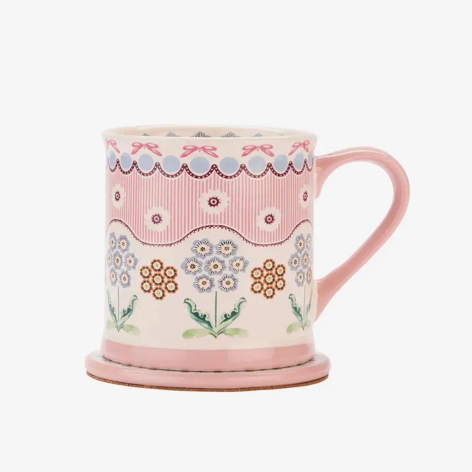 Cath Kidston Pembe Stoneware Kupa 250 Ml