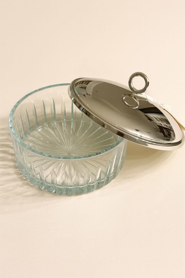 SELECT İSTANBUL HALKA COLLECTİON CAM KAPAKLI KASE 19X8 CM