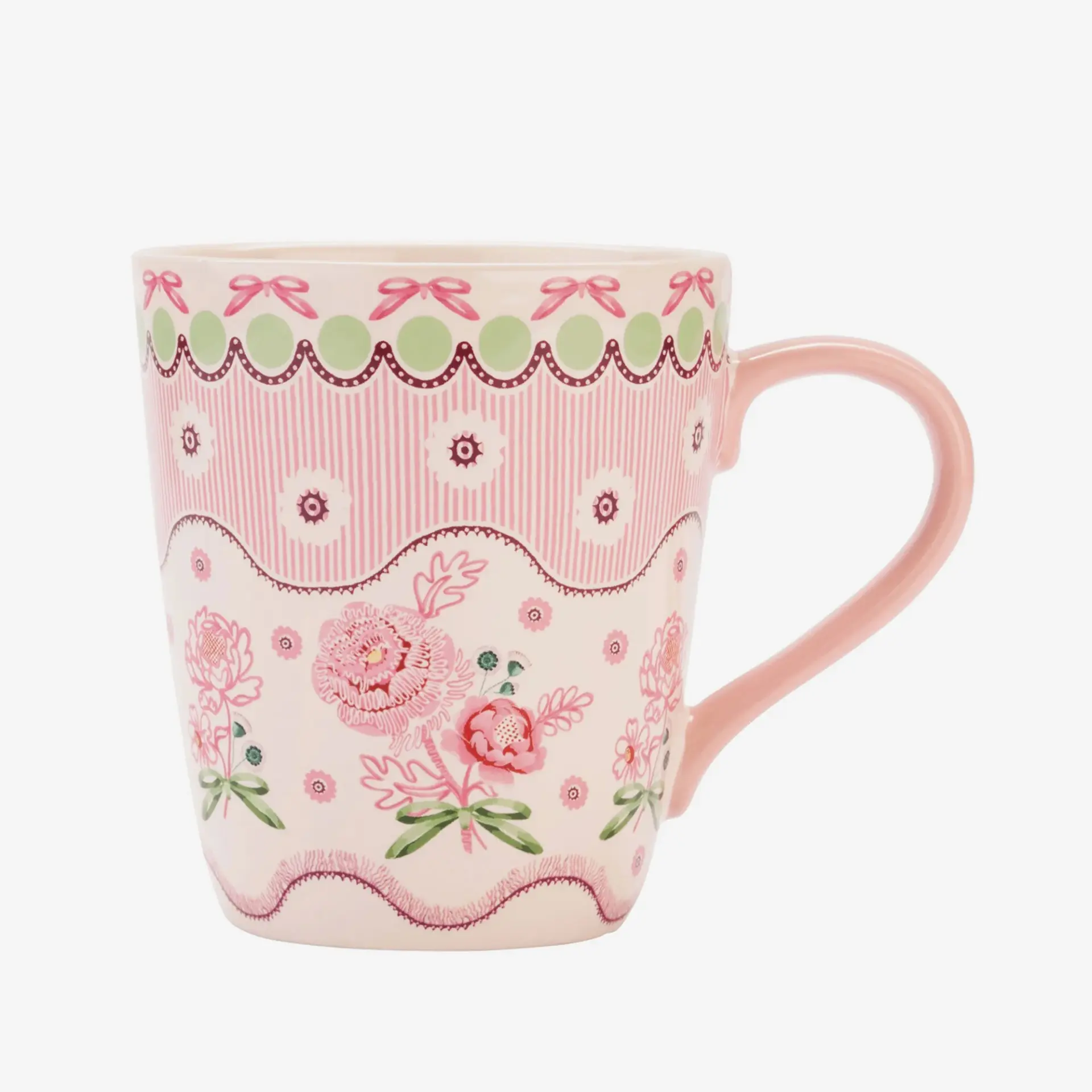 Cath Kidston Pembe Stoneware Kupa 375 Ml
