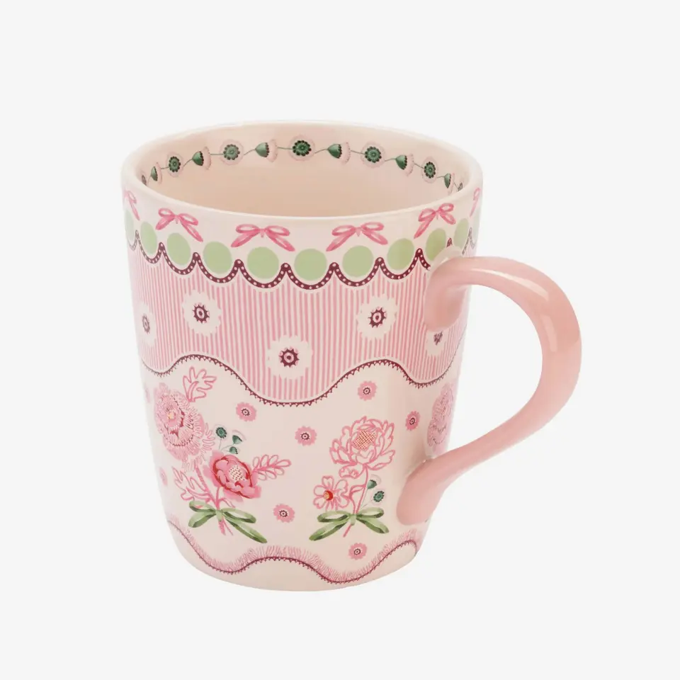 Cath Kidston Pembe Stoneware Kupa 375 Ml