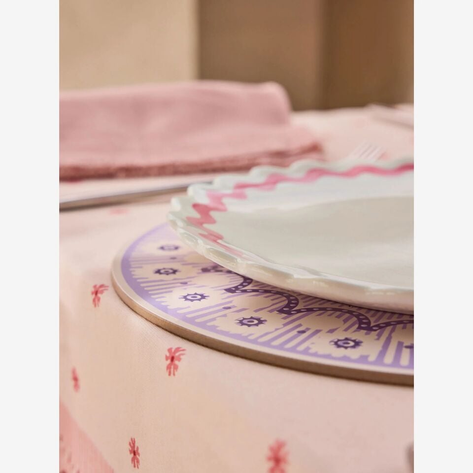 Cath Kidston Pembe Stoneware Yemek Tabağı 25 Cm
