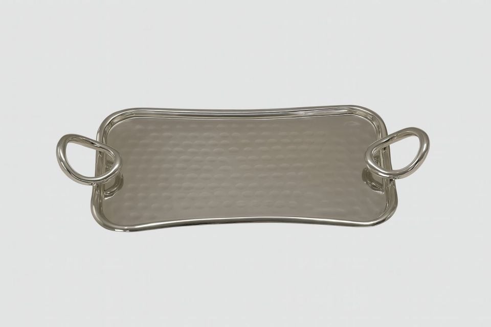 SELECT İSTANBUL GÜMÜŞ HALKA COLLECTİON KAHVE TEPSİSİ