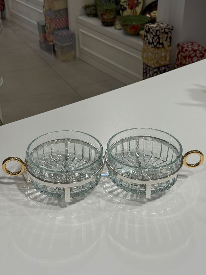 SELECT İSTANBUL HALKA COLLECTİON GÜMÜŞ  2'LI SUNUMLUK 16 CM