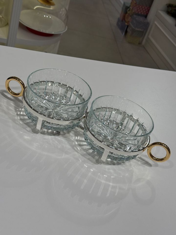 SELECT İSTANBUL HALKA COLLECTİON GÜMÜŞ  2'LI SUNUMLUK 13,50 CM