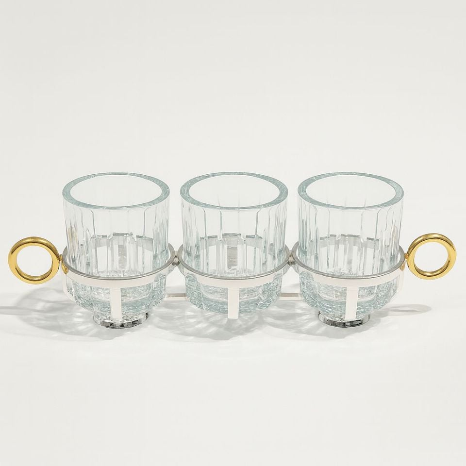 SELECT İSTANBUL HALKA COLLECTİON GÜMÜŞ  3'LI SUNUMLUK 9 CM