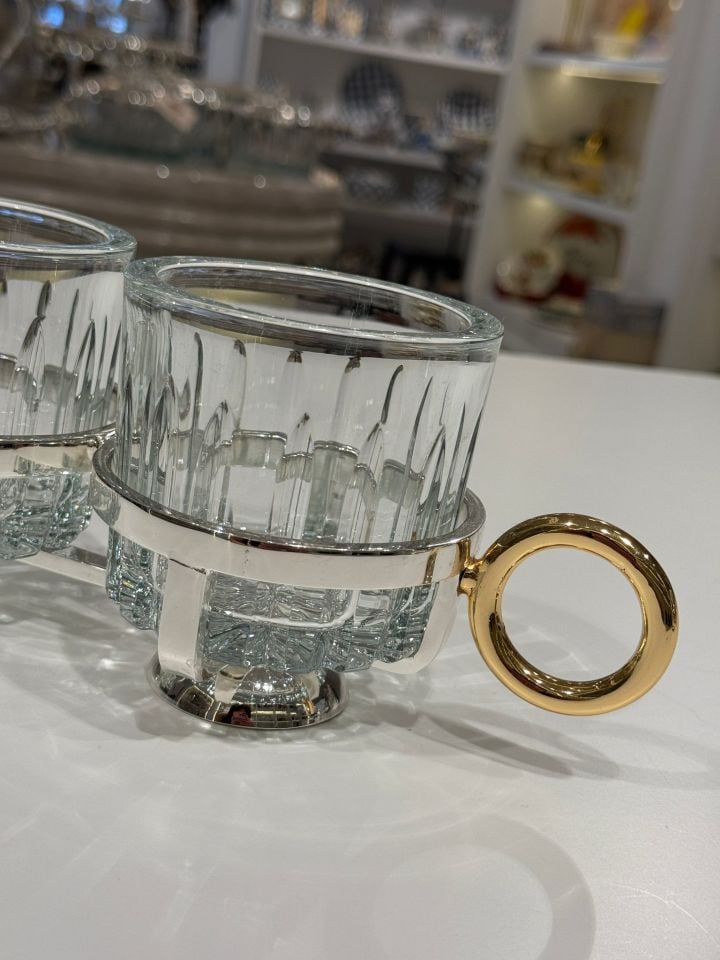 SELECT İSTANBUL HALKA COLLECTİON GÜMÜŞ  3'LI SUNUMLUK 9 CM