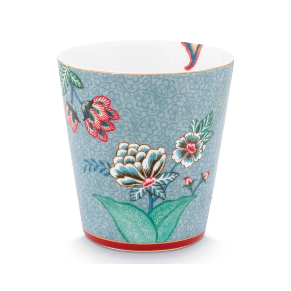 Mavi Porselen Latte Bardağı Seti 230 Ml Flower Festival Collection by Pip Studio