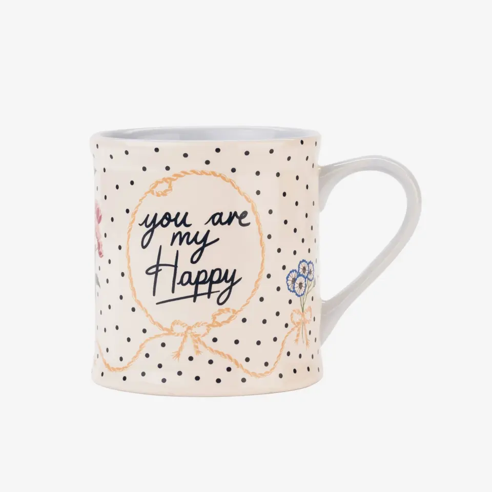 Cath Kidston Mavi Stoneware Kupa 375 Ml