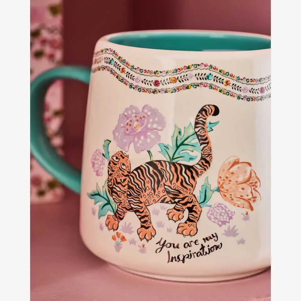 Cath Kidston Ekru Stoneware Kupa 340 Ml