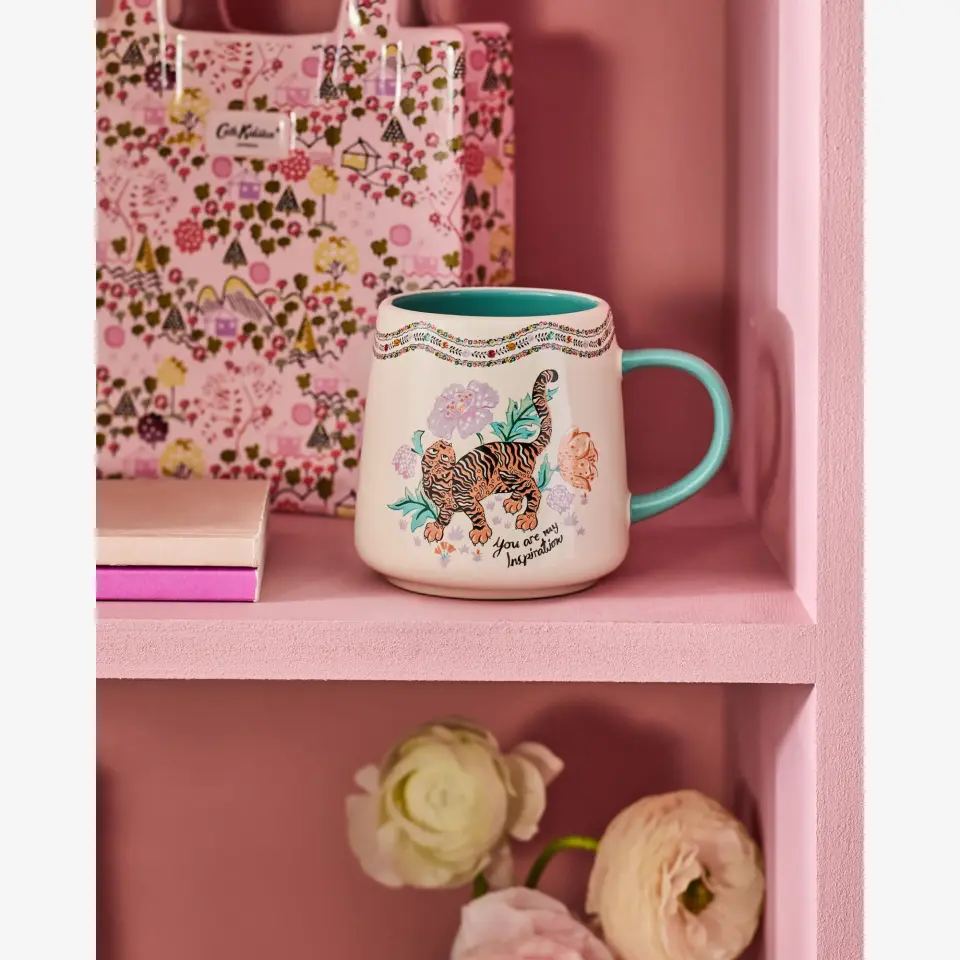 Cath Kidston Ekru Stoneware Kupa 340 Ml