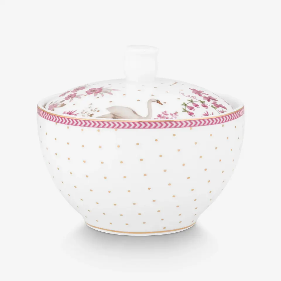 Pip Studio Beyaz Porselen Şekerlik 300 Ml