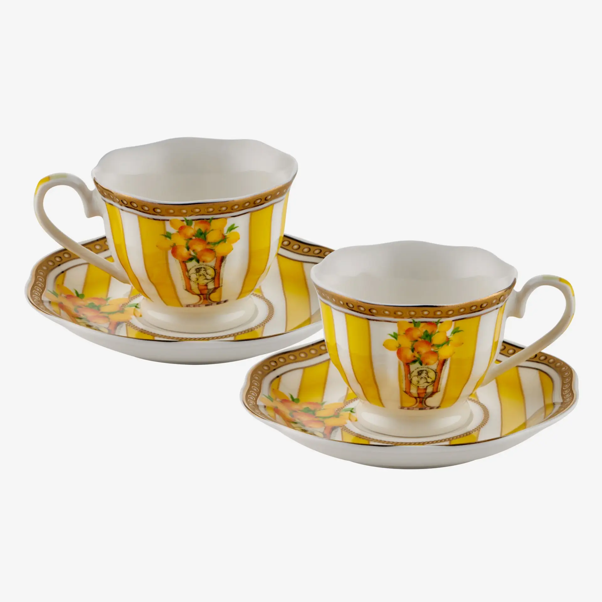 Lisa Minotti Sarı Porselen Kahve Fincan Seti 100 Ml