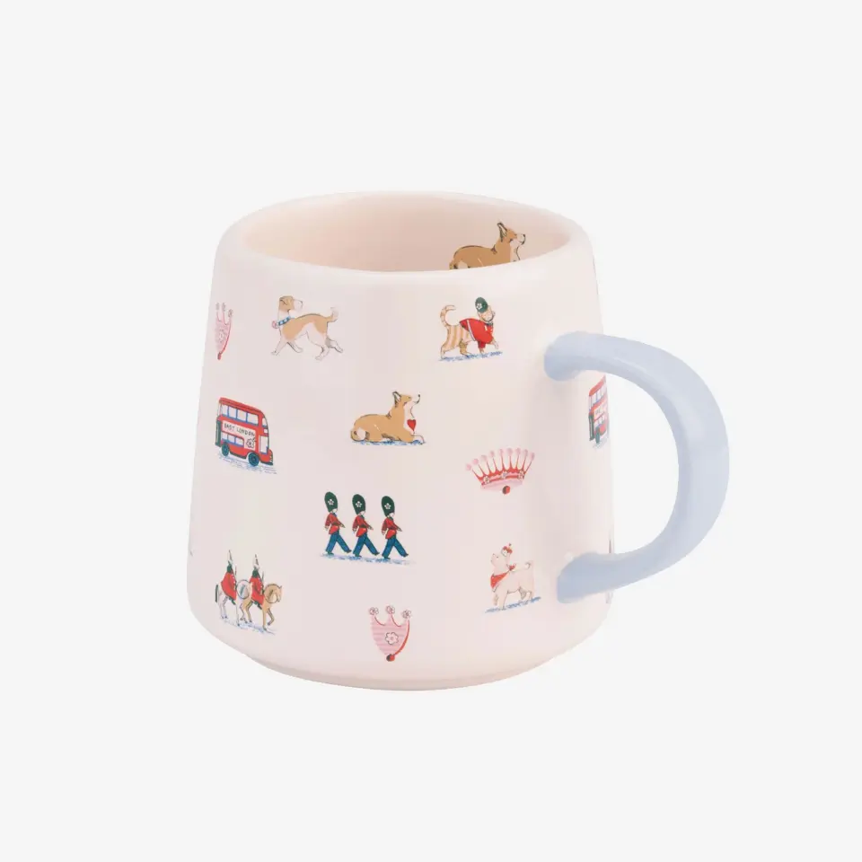 Cath Kidston London Billie Krem Stoneware Kupa 340 Ml