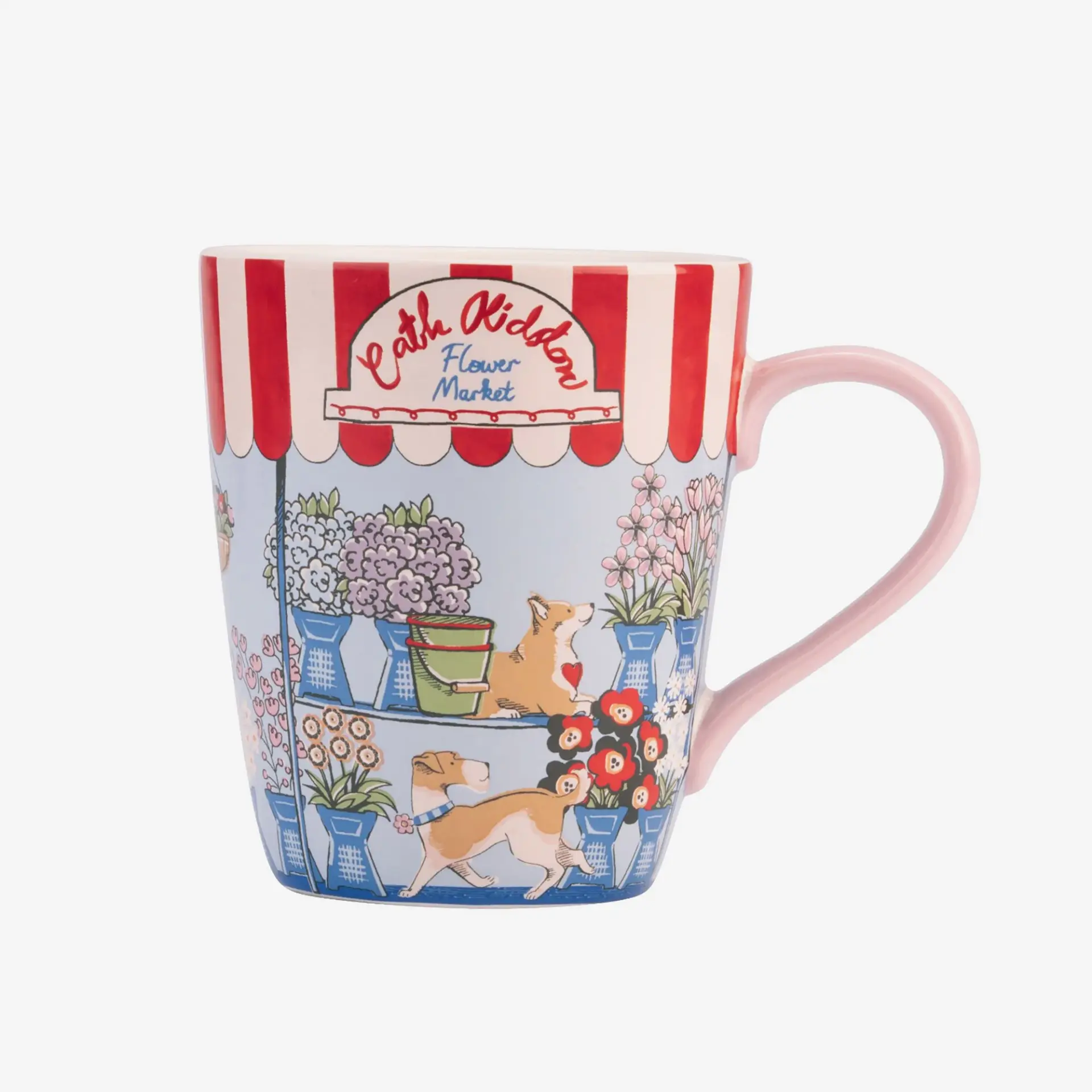 Cath Kidston London Flower Mavi Stoneware Kupa 375 Ml