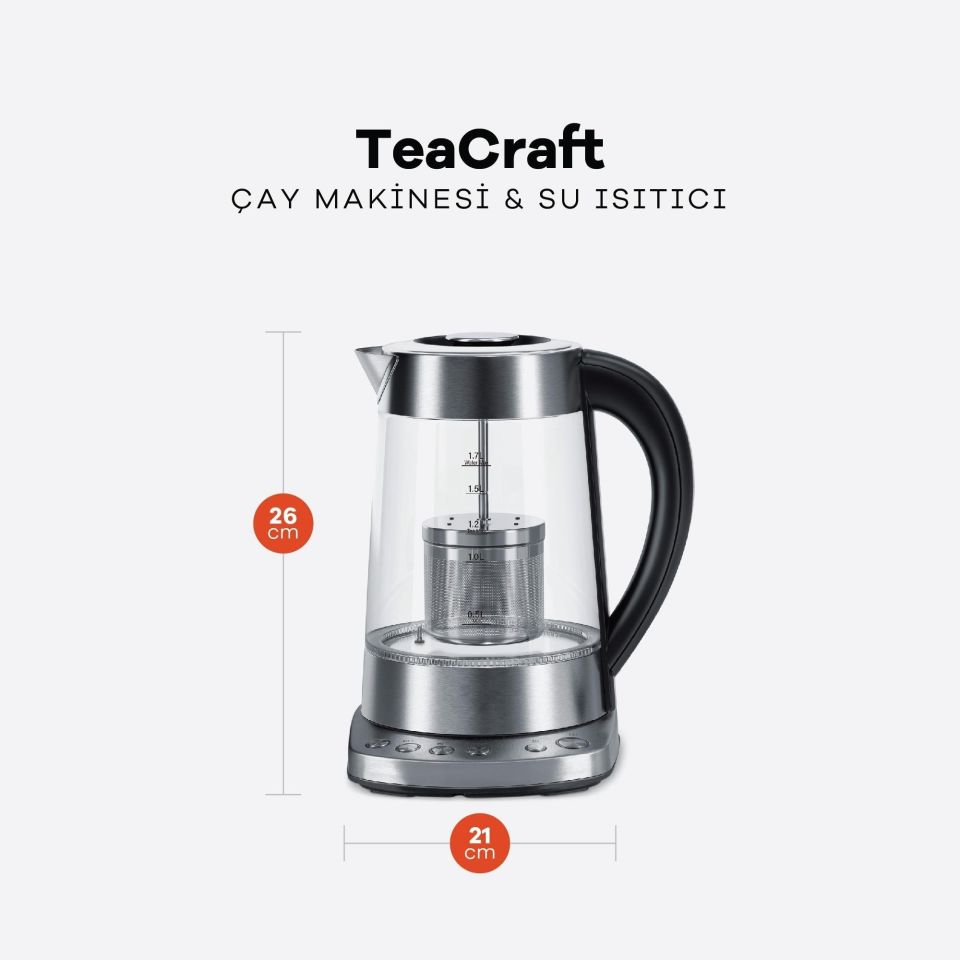 Dexart TeaCraft Çay Makinesi & Su Isıtıcı