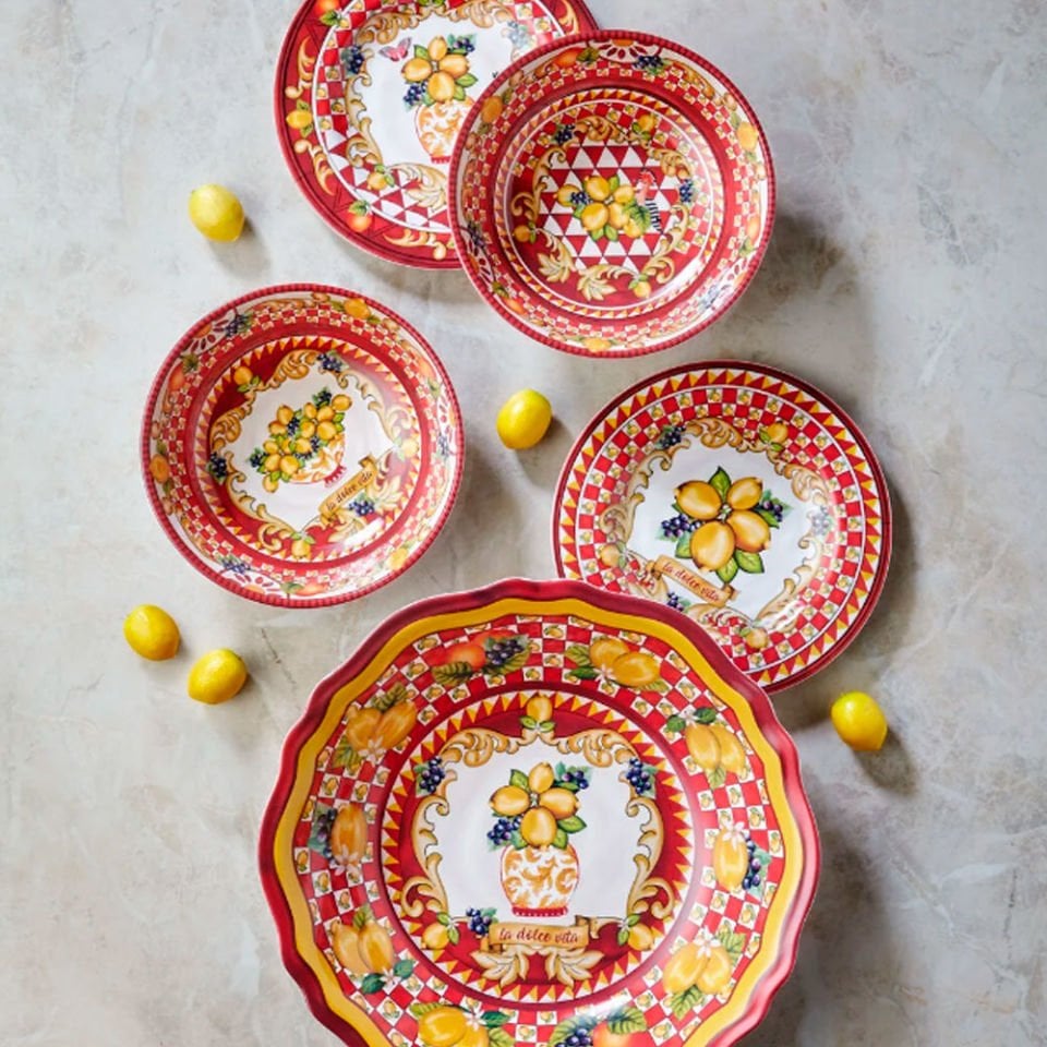 Kırmızı Melamin Kase 20 Cm Capri Collection by Chiara Alessi