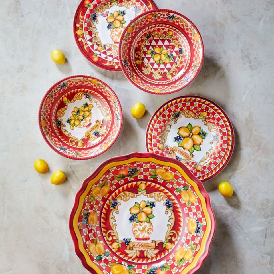 Kırmızı Melamin Kase 20 Cm Capri Collection by Chiara Alessi