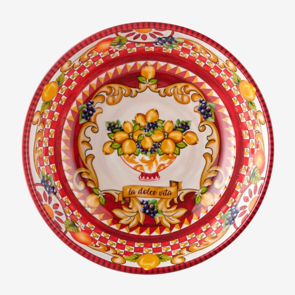 Kırmızı Melamin Kase 20 Cm Capri Collection by Chiara Alessi