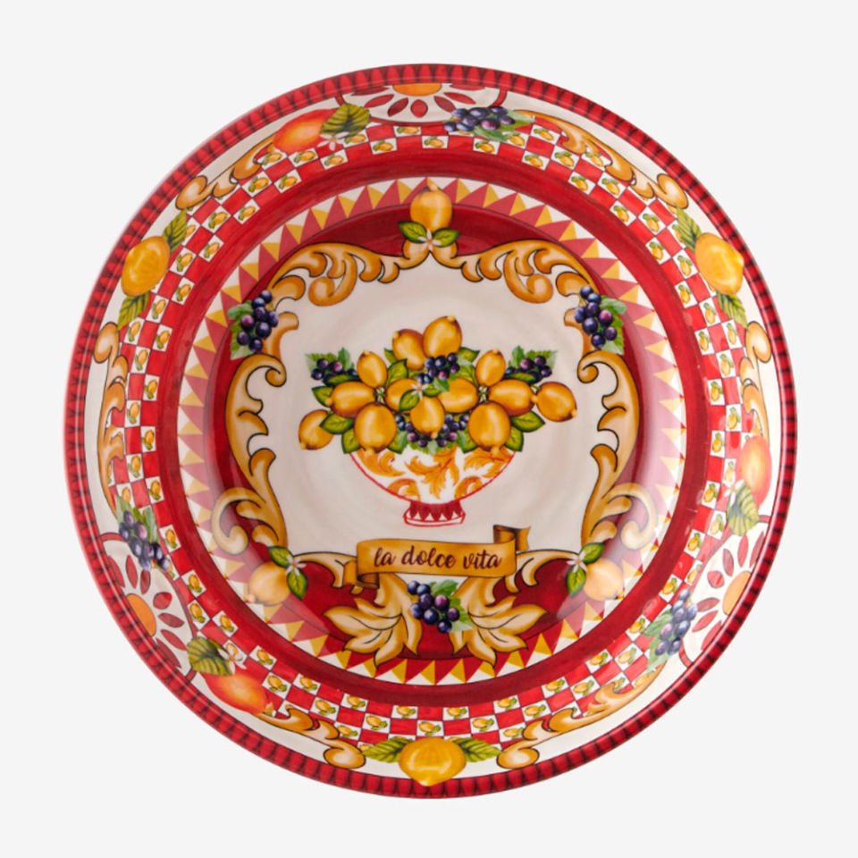 Kırmızı Melamin Kase 20 Cm Capri Collection by Chiara Alessi