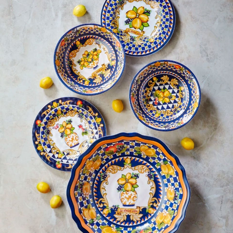 Mavi Melamin Kase 20 Cm Capri Collection by Chiara Alessi