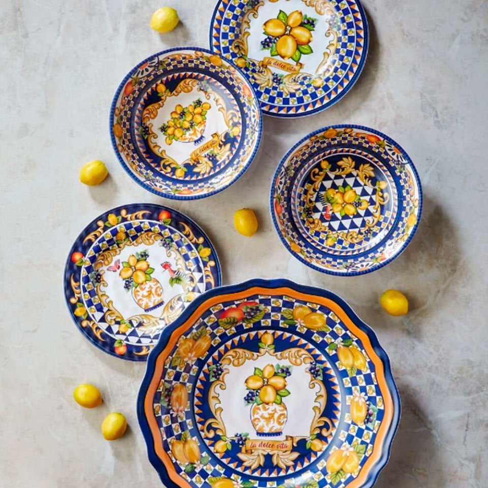 Mavi Melamin Kase 20 Cm Capri Collection by Chiara Alessi