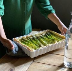 EH Tart-Börek Fırın Kabı Dikdörtgen 33 x 24 cm Ekru/Clay -26038