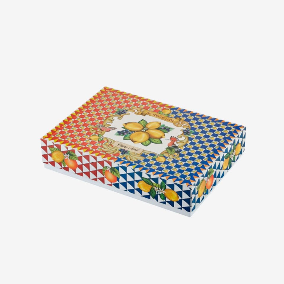 Mavi Melamin Servis Kasesi 33 Cm Capri Collection by Chiara Alessi