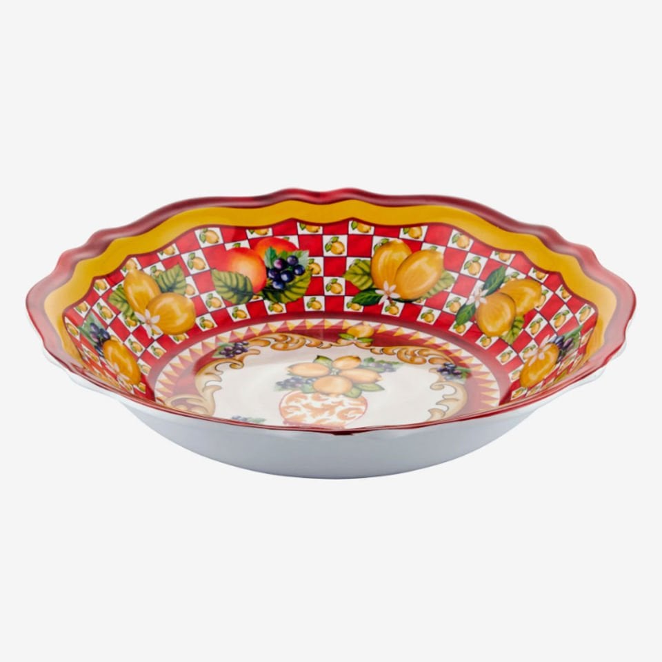 Kırmızı Melamin Servis Kasesi 35 Cm Capri Collection by Chiara Alessi